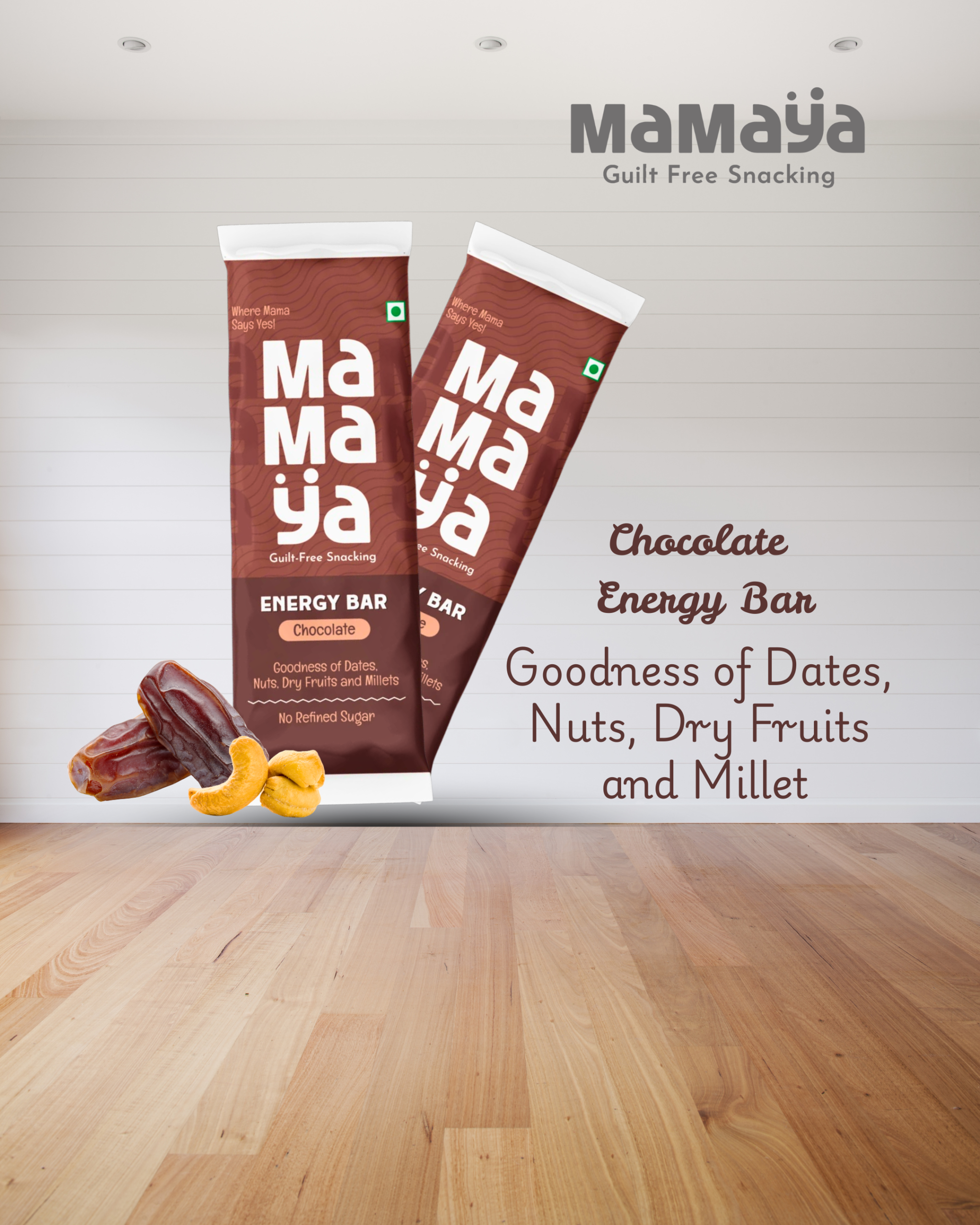 Chocolate energy bar creative